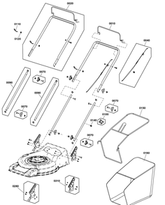Handles And Controls Group Diagram and Parts List for 2691993-00-550E  Briggs and Stratton Lawn Mower